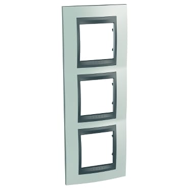 MGU66.006V.294 Рамка х3 вертикальная металл Флюорит Schneider Electric