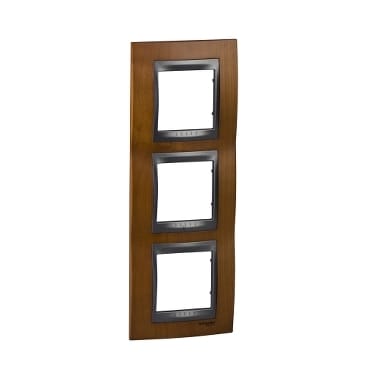MGU66.006V.2M2 Рамка х3 вертикальная дерево Вишня Schneider Electric