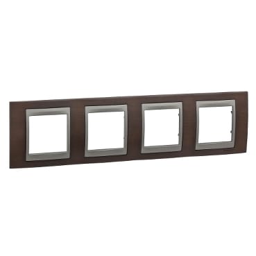 MGU66.008.2M3 РАМКА Х4, ВЕНГЕ/ГРАФ Schneider Electric