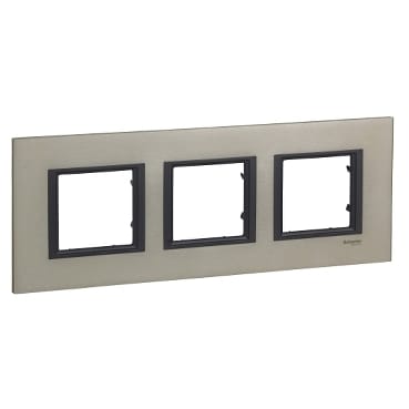 MGU68.006.7A1 РАМКА 3 ПОСТА СЕРЕБРИСТЫЙ АЛЮМИНИЙ Schneider Electric