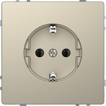 MTN2301-6033 D-Life РОЗЕТКА 16А, с з/к, без шт, САХАРА , SD Schneider Electric