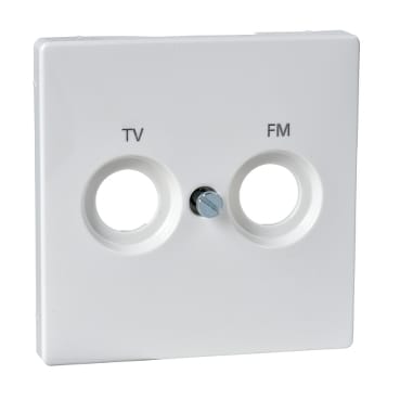 MTN299719 ЦЕНТ.ПЛАТА С МАРКИРОВКОЙ TV+FM, БЕЛЫЙ Schneider Electric
