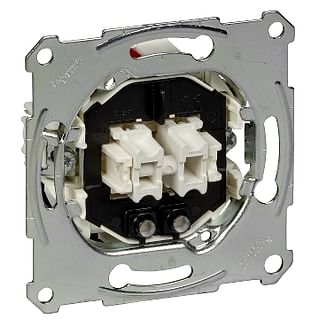 Механизм 1-полюсного 2-клавишного выключателя с индикацией 10 AX Schneider Electric MTN3135-0000