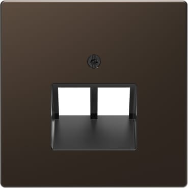 MTN4522-6052 D-Life ЦЕНТРАЛЬНАЯ НАКЛАДКА для розетки 2-ной RJ45, МОККО , SD Schneider Electric