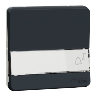 Кнопочный выключатель Mureva Styl с полем для надписи, IP55, механизм, Антрацит Schneider Electric MUR34029