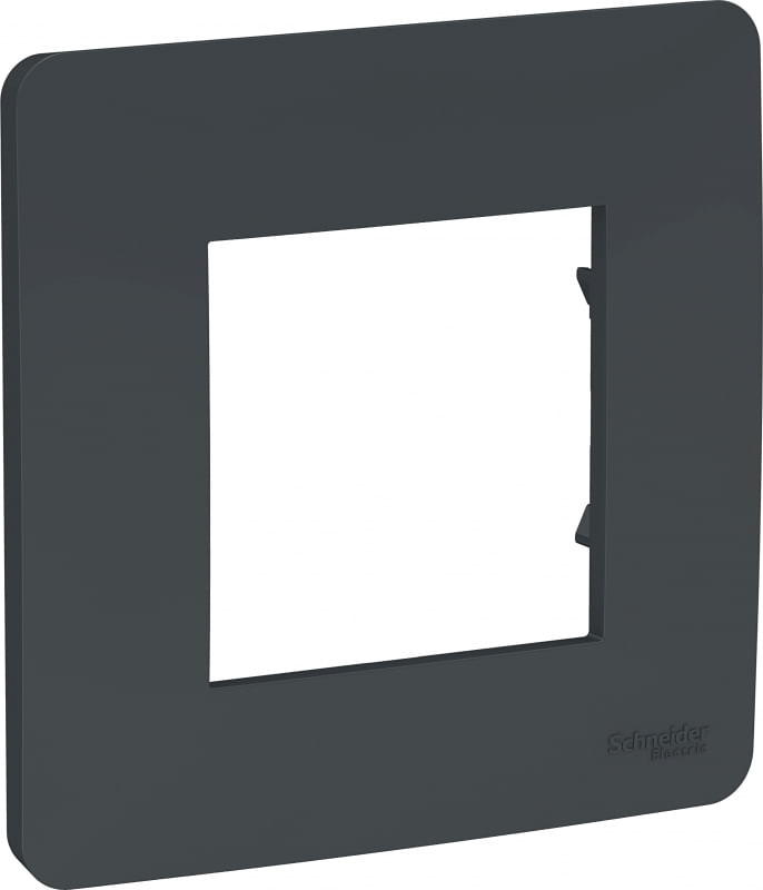 Рамка 1-постовая Unica Studio антрацит Schneider Electric NU200254