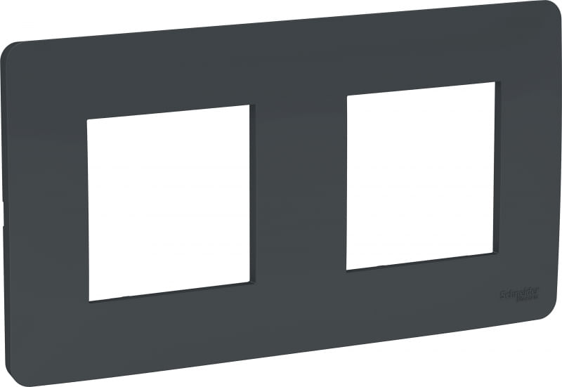 Рамка 2-постовая Unica Studio антрацит Schneider Electric NU200454