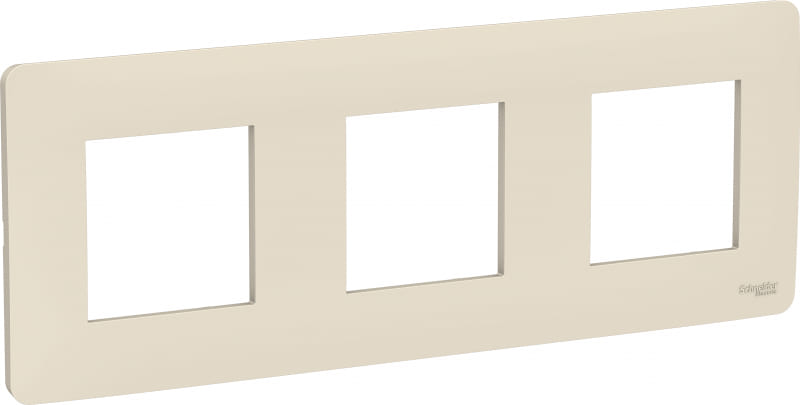 Рамка 3-постовая Unica Studio бежевый Schneider Electric NU200644