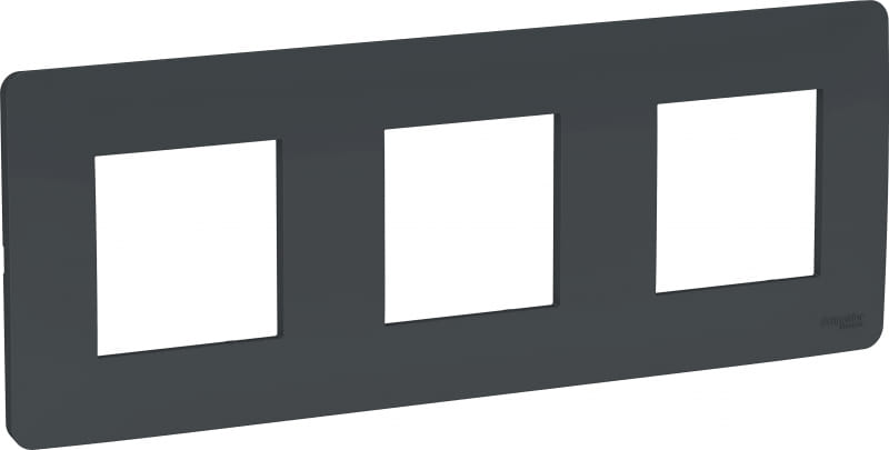 Рамка 3-постовая Unica Studio антрацит Schneider Electric NU200654