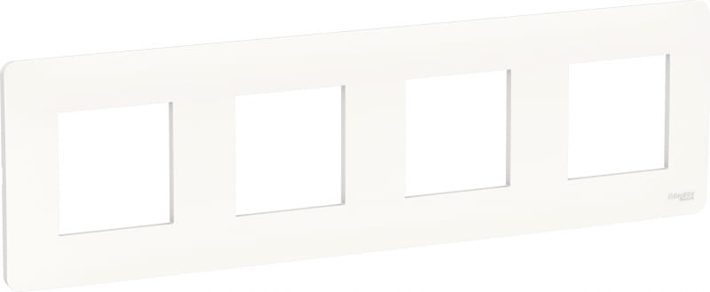 Рамка 4-постовая Unica Studio белый Schneider Electric NU200818