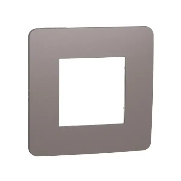 Рамка 1-постовая Unica Studio Color шоколад белый Schneider Electric NU280216