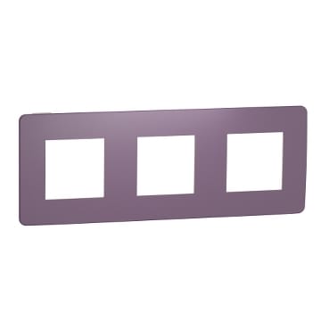 NU280615 UNICA STUDIO РАМКА 3-постовая, ЛИЛОВЫЙ/бежевый Schneider Electric