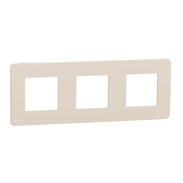NU280644 UNICA STUDIO РАМКА 3-постовая, БЕЖЕВЫЙ/бежевый Schneider Electric