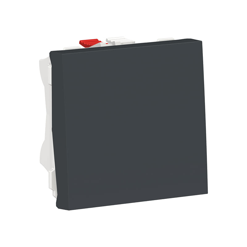 NU320154 UNICA MODULAR ВЫКЛЮЧАТЕЛЬ 1-клавишный, сх. 1, 10 AX, 250 В, 2 модуля, АНТРАЦИТ Schneider Electric