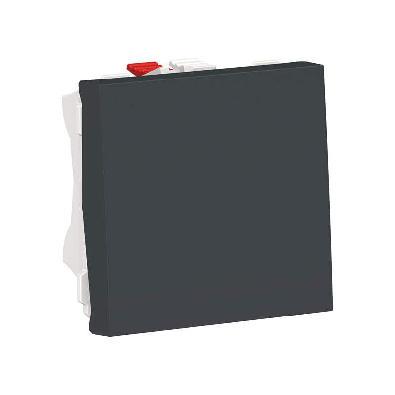 NU320354 UNICA MODULAR ПЕРЕКЛЮЧАТЕЛЬ 1-клавишный, сх. 6, 10 AX, 250 В, 2 модуля, АНТРАЦИТ Schneider Electric