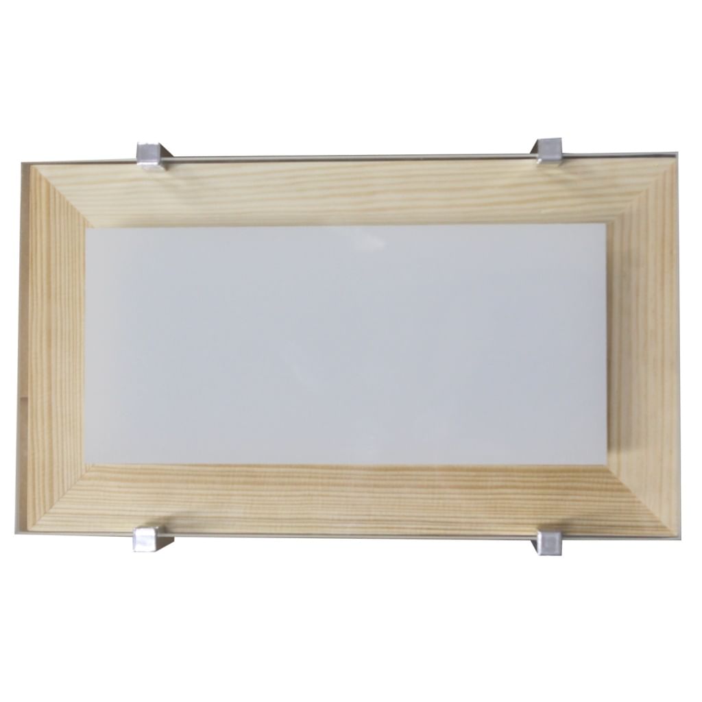 Светильник Полесье НББ 06-40 М40 280х160 белый /корпус сосна /держатель хром Элетех 1005205881