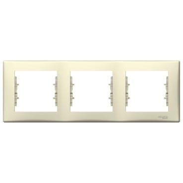 SDN5800547 Рамка х3 горизонт., беж. Schneider Electric