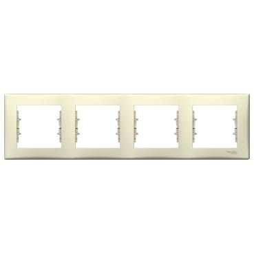 SDN5800747 Рамка х4 горизонт., беж. Schneider Electric