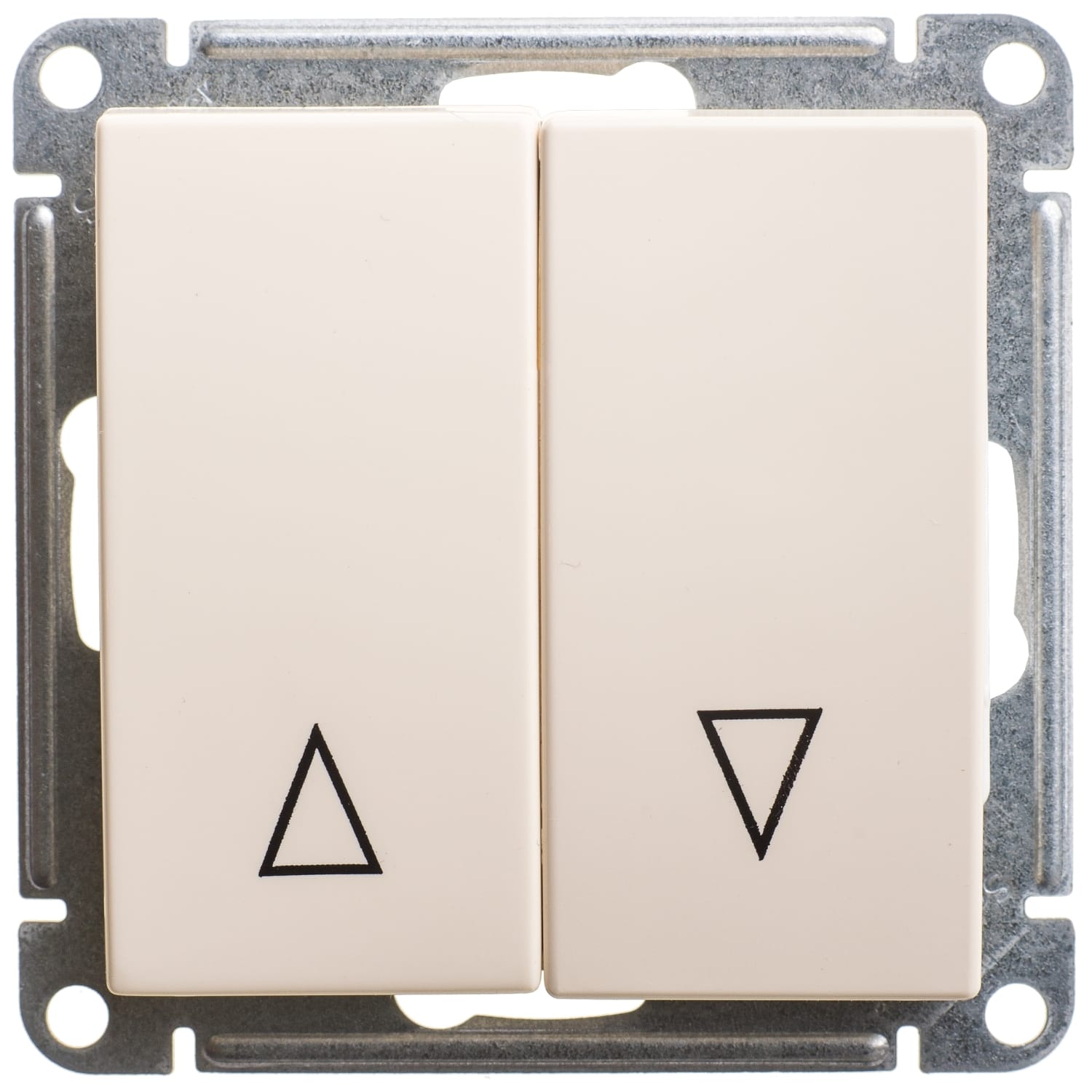 Переключатель W59 с механической блокировкой для жалюзи, механизм Слоновая кость Schneider Electric VS410-253-2-86