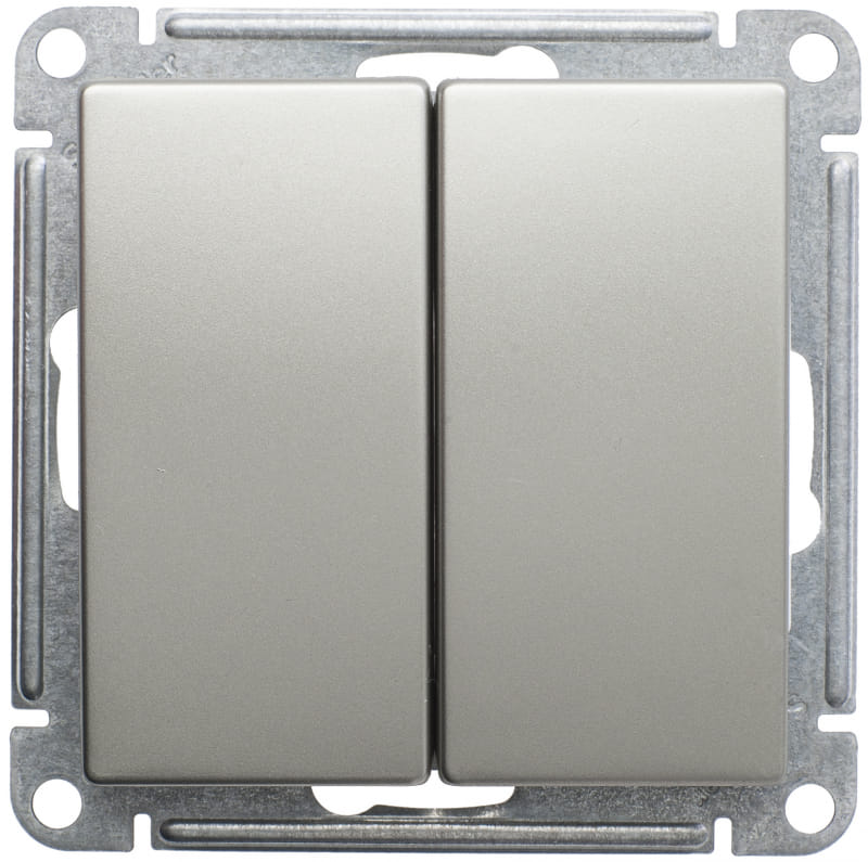 Выключатель W59 2-клавишный, 10А, механизм Шампань Schneider Electric VS510-252-4-86