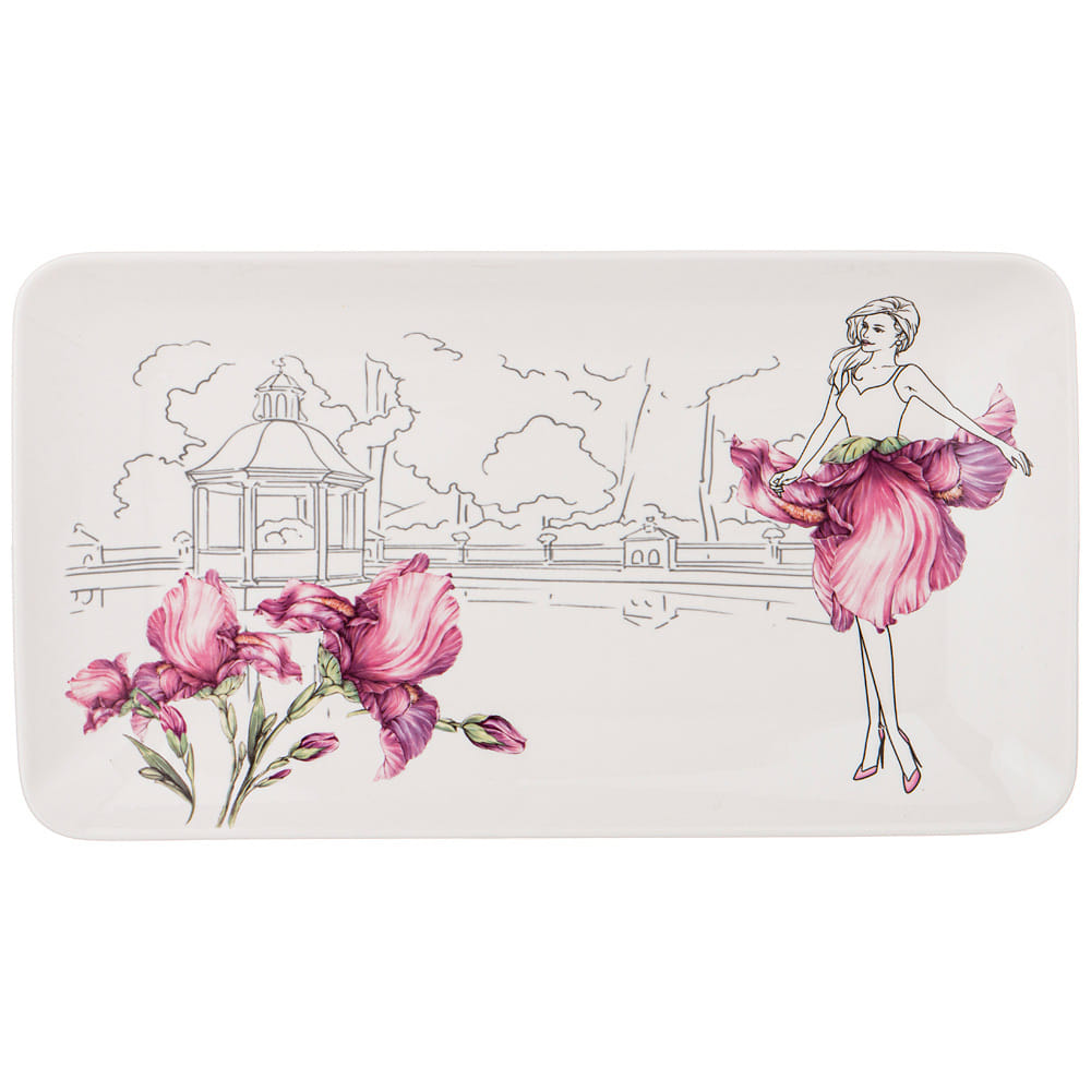 Блюдо прямоугольное "BLOSSOM" 30,5x17см 165-504 Lefard