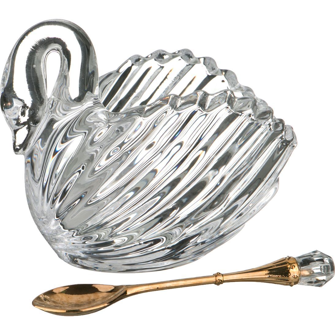 Икорница "ЛЕБЕДЬ" с ложкой 11x6x9,5см 355-230 Lefard