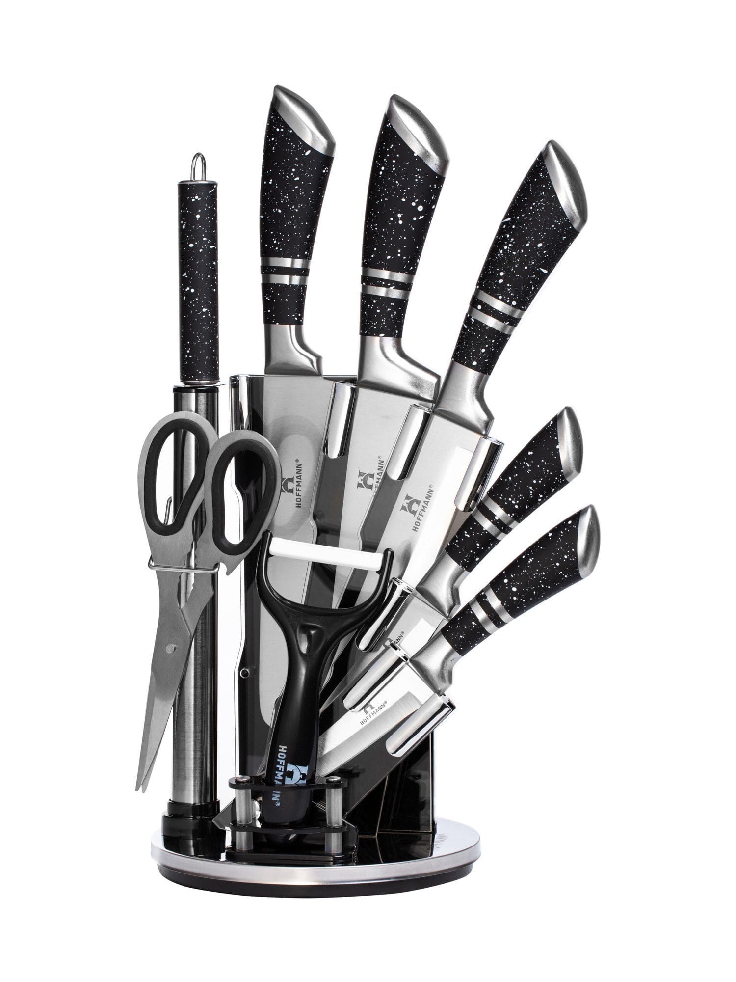 Набор ножей 9 предметов HOFFMANN HM-6638