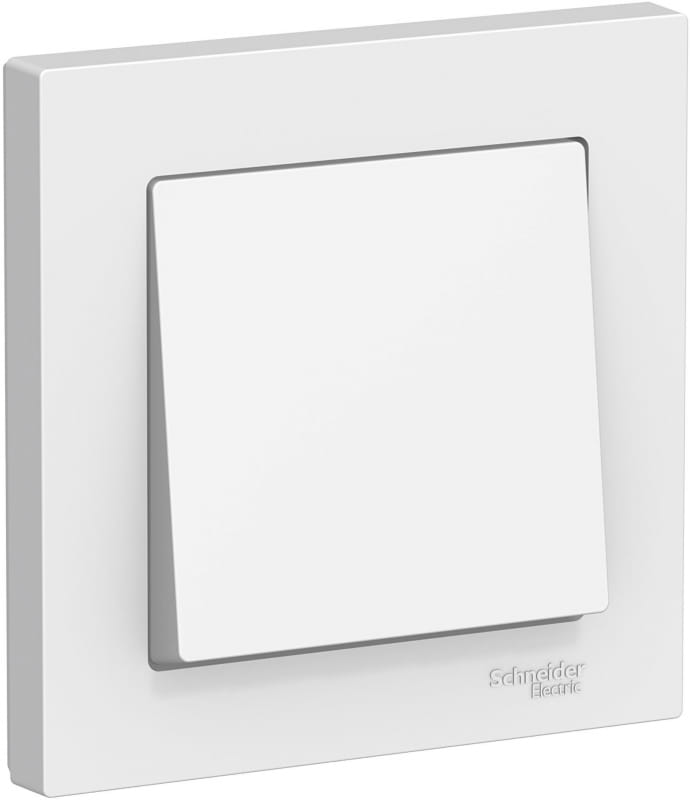 Выключатель AtlasDesign 1-клавишный, 10А, в сборе, Белый Schneider Electric ATN000112