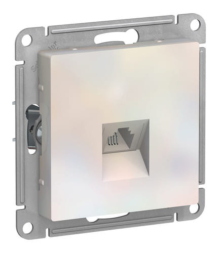 Розетка AtlasDesign телефонная RJ11, механизм Жемчуг Schneider Electric ATN000481