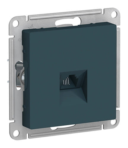 Розетка AtlasDesign телефонная RJ11, механизм Изумруд Schneider Electric ATN000881