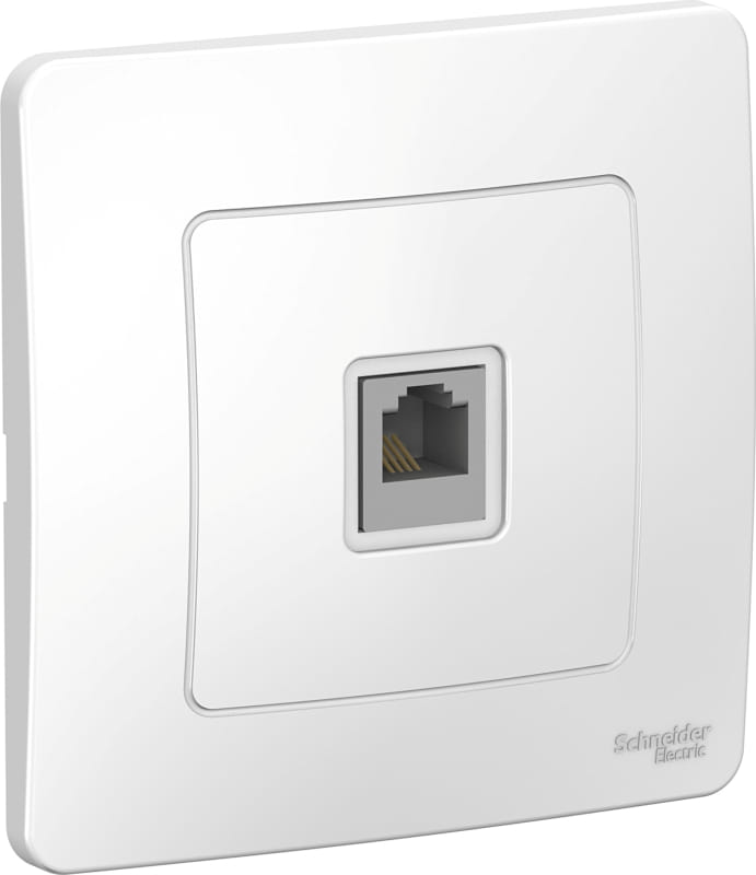 Розетка Blanca телефонная RJ11, в сборе Белый Schneider Electric BLNIS011001