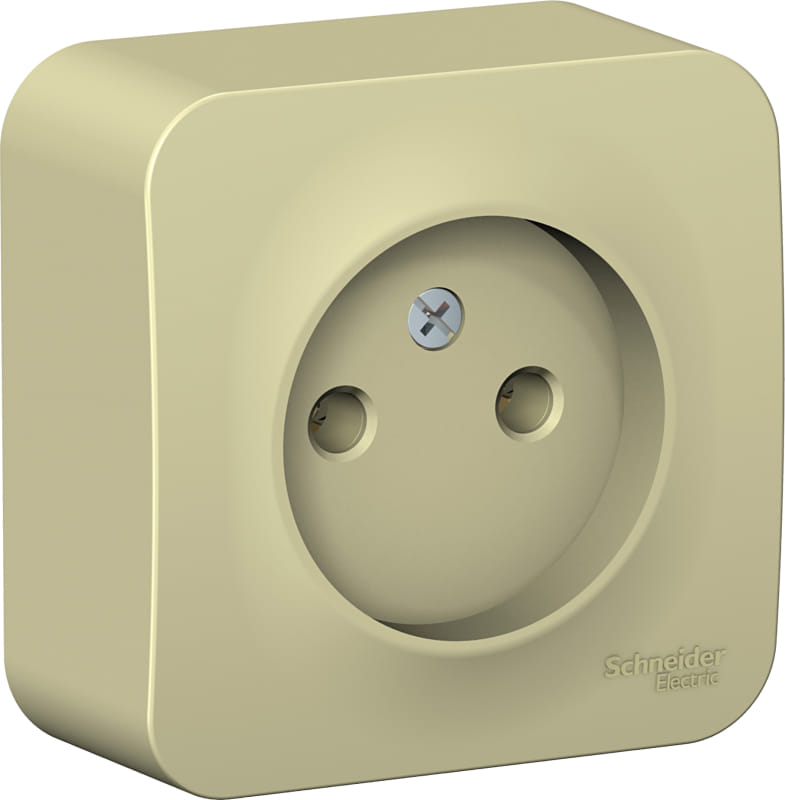Розетка Blanca без заземления, без шторок, 16А, Бежевый Schneider Electric BLNRA000117