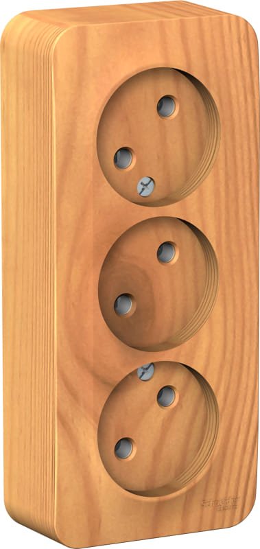 Розетка Blanca без заземления, без шторок, 16А, Ясень Schneider Electric BLNRA000315