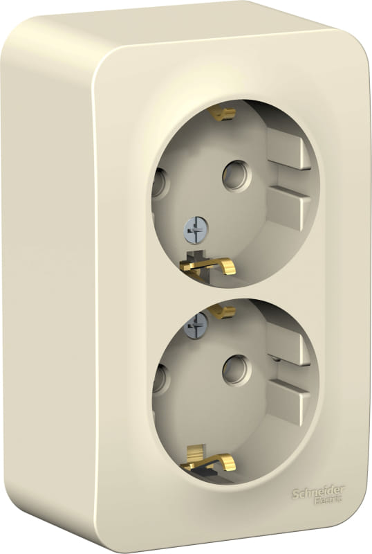 Розетка Blanca с заземлением, без шторок, 16А, Молочный Schneider Electric BLNRA010212