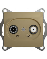 Glossa TV/SAT розетка оконечная 1dB, механизм Титан Schneider Electric GSL000497