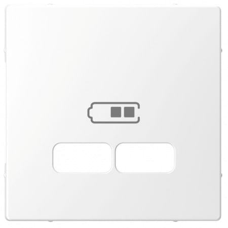 MTN4367-6035 D-Life, ЦЕНТРАЛЬНАЯ НАКЛАДКА для USB механизма 2,1А, БЕЛ. ЛОТОС, SD (MS) Schneider Electric MTN4367-6035