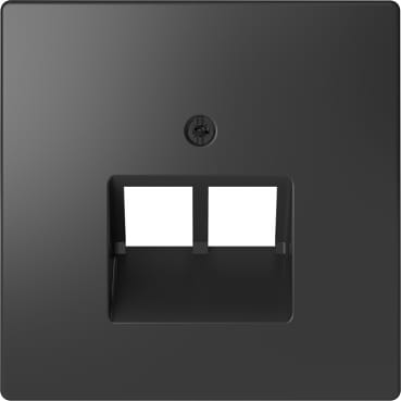 MTN4522-6034 D-Life ЦЕНТРАЛЬНАЯ НАКЛАДКА для розетки 2-ной RJ45, АНТРАЦИТ , SD (MS) Schneider Electric MTN4522-6034