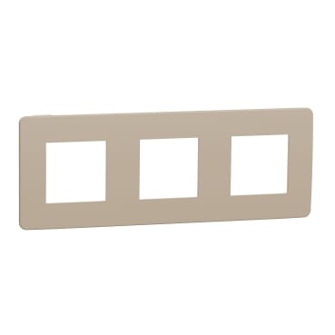 NU280627 UNICA STUDIO рамка 3-поста,песочный/беж Schneider Electric NU280627