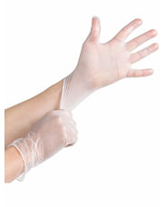 Перчатки виниловые (8 гр), белые, размер M, А.Д.М. цена за 2 пары (4шт)