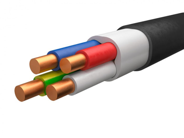 Кабель ВВГнг(А) -LS 4х 4,0 ЗП-(0,66) цена за 1 метр Калужский кабельный завод