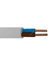 Провод ПВС 2х 1,0 (бел) цена за 1 метр Калужский кабельный завод