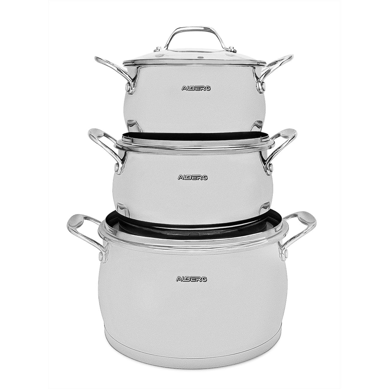 Набор кастрюль AL-2005 2,6/3,7/6,2л ALBERG