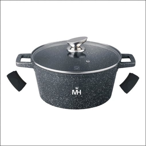 Кастрюля с крышкой MC-1807 7,5л Granite Mercury