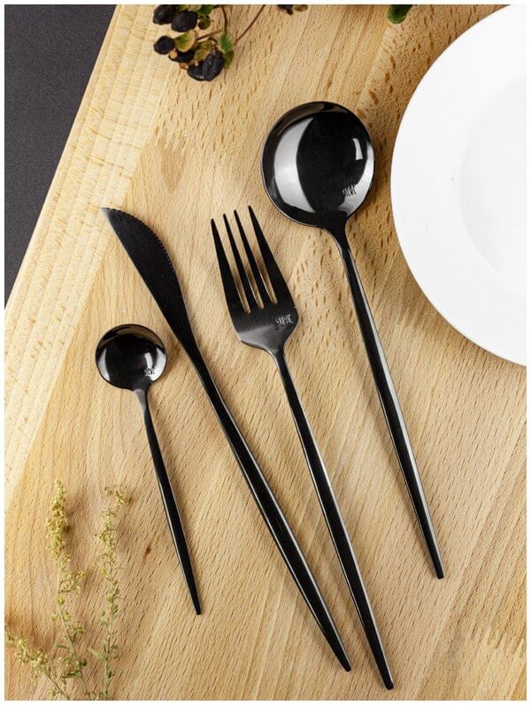 Столовый набор MC-3104 4пр черный Mercury