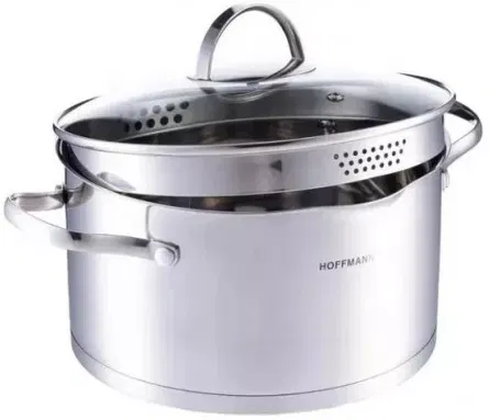 Кастрюля 2,6л со сливом HOFFMANN HM-5618