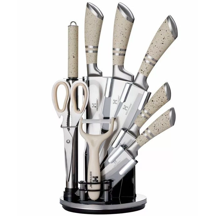 Набор ножей 9 предметов HOFFMANN HM-6622