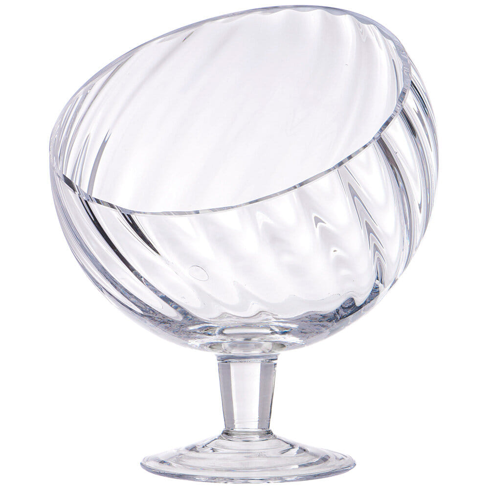 Блюдо на ножке 12x18см стекло 337-137 Lefard