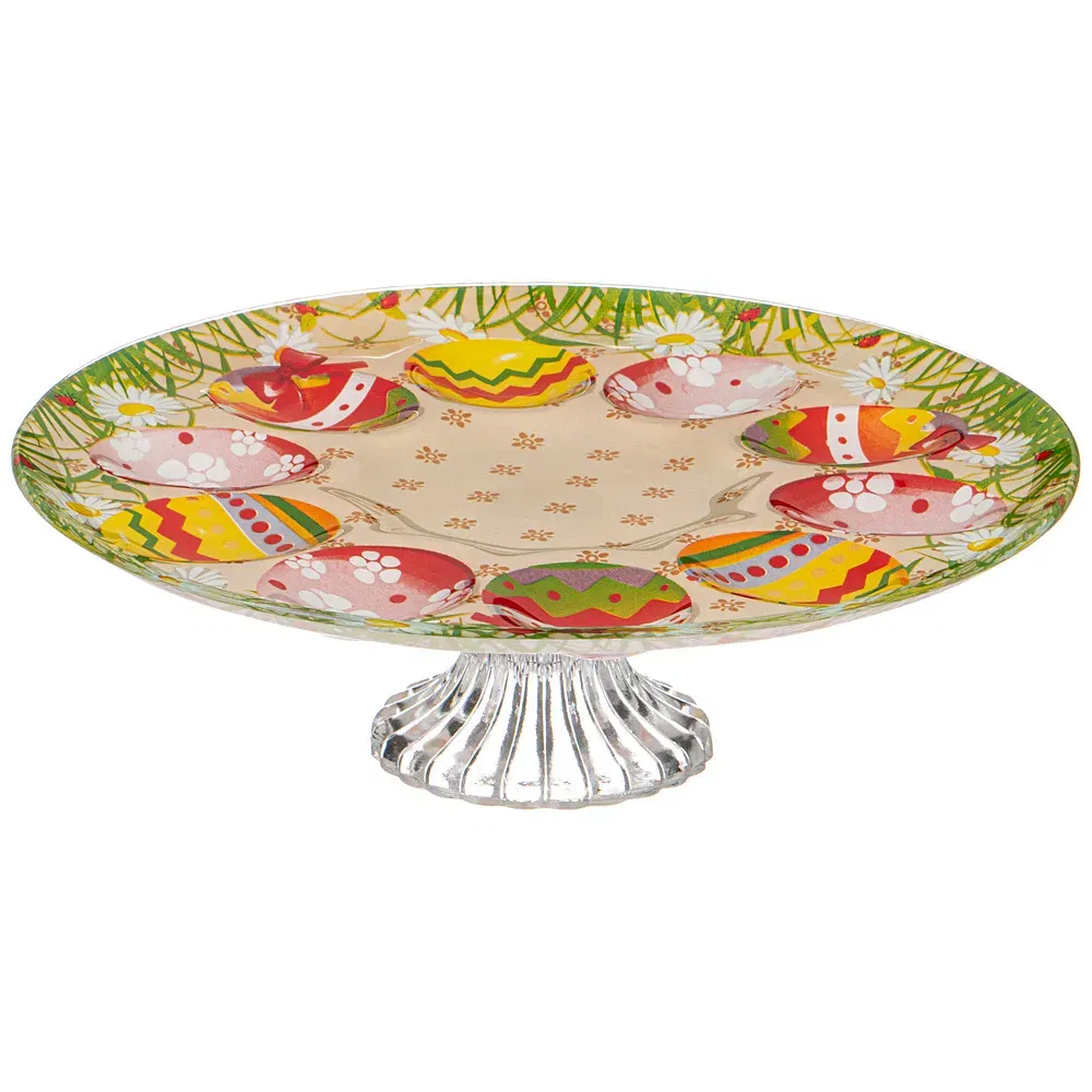 Блюдо на ножке для яиц "СВЕТЛАЯ ПАСХА" 25см 198-266 Lefard