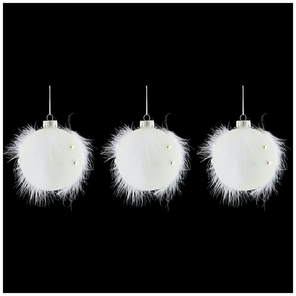 Набор елочных шаров 3шт 8см 137-255 Lefard