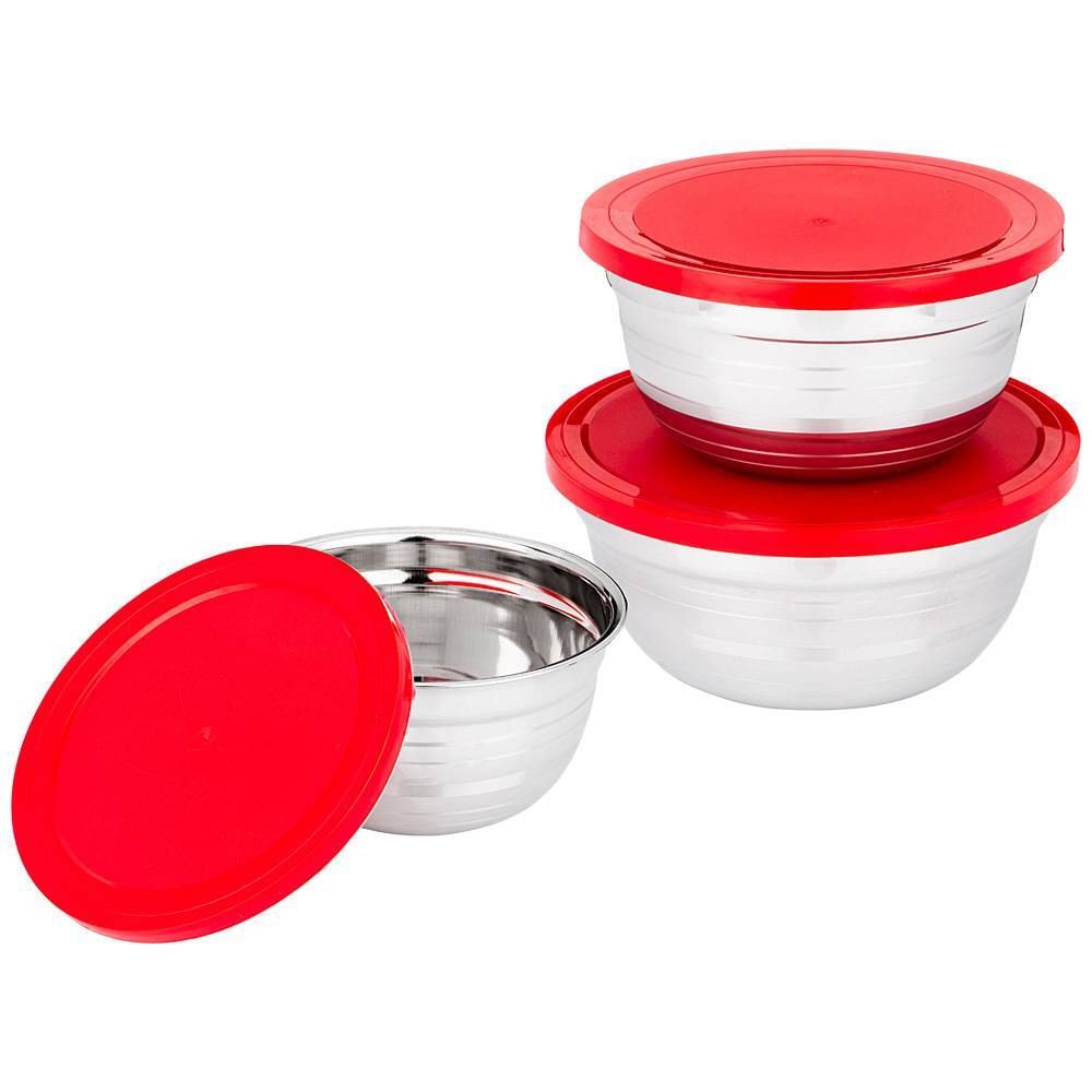 Набор мисок с крышками 6пр 0,6/1/1,3л 880-130 Lefard